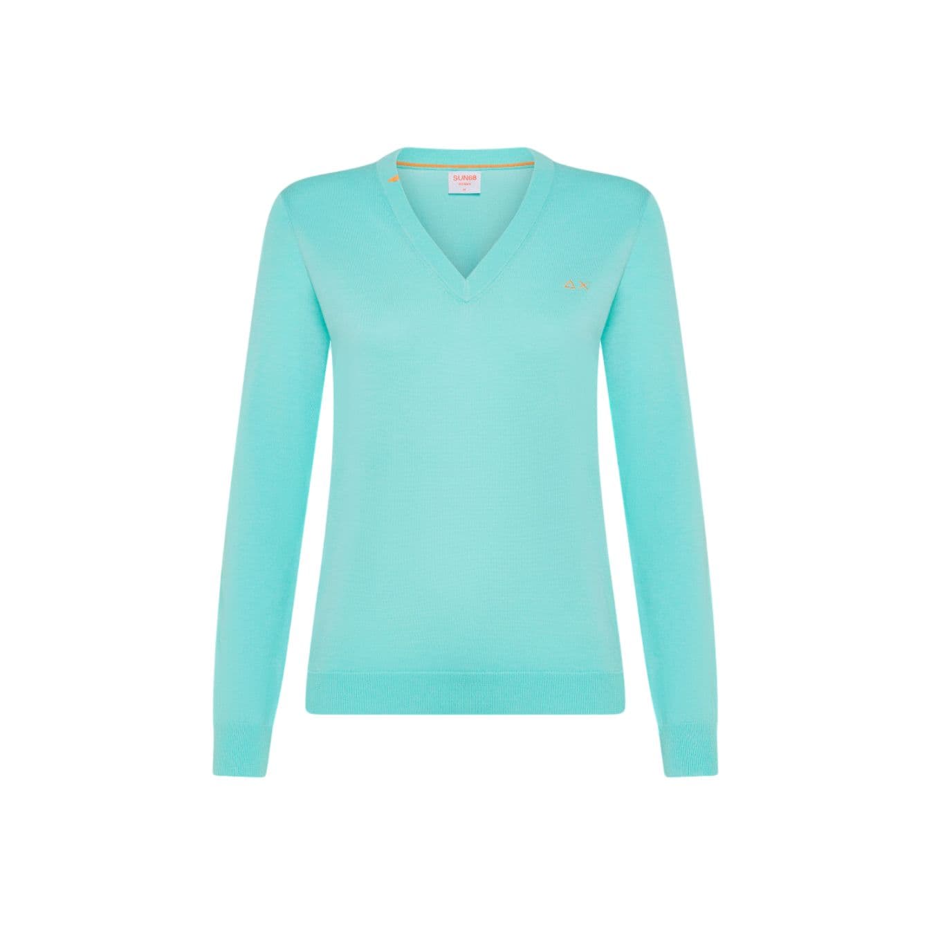 SUN68 Sun68 - Maglia V Turchese K34202