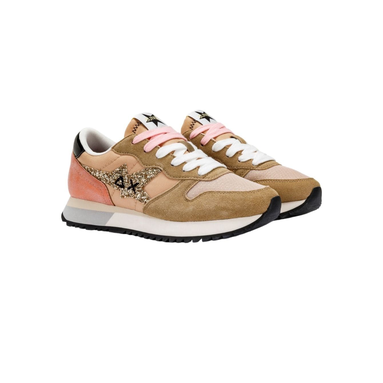 SUN68 SCARPE Sun68 Scarpe - Stargirl Glitter Beige Z34211 da donna in Sneaker casual Drestige - Casamassima, commercioVirtuoso.it