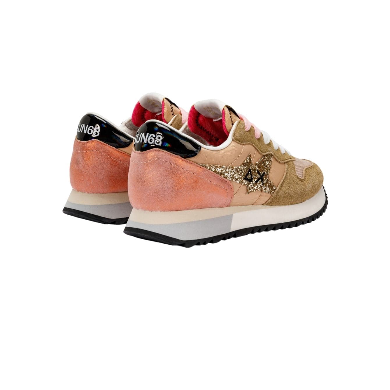 SUN68 SCARPE Sun68 Scarpe - Stargirl Glitter Beige Z34211 da donna in Sneaker casual Drestige - Casamassima, commercioVirtuoso.it