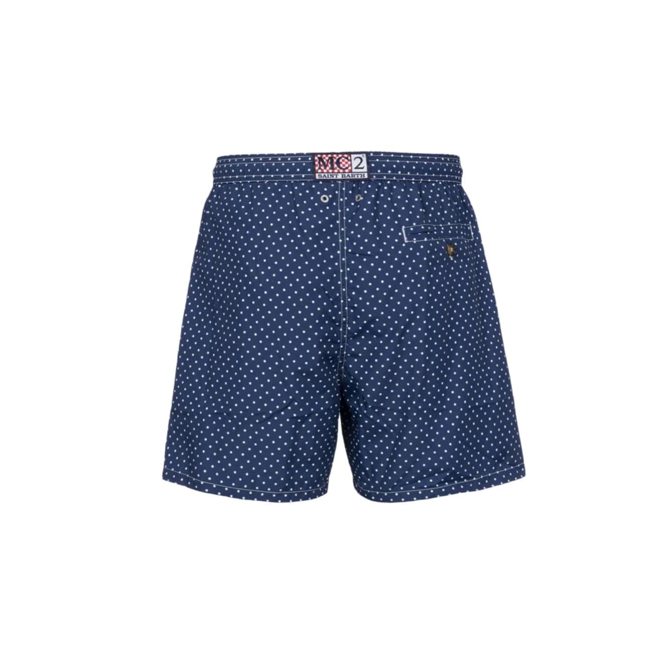 SAINT BARTH Saint Barth - Boxer Mare Pois Blu 04082F da uomo in Pantaloncini e calzoncini Drestige - Casamassima, commercioVirtuoso.it