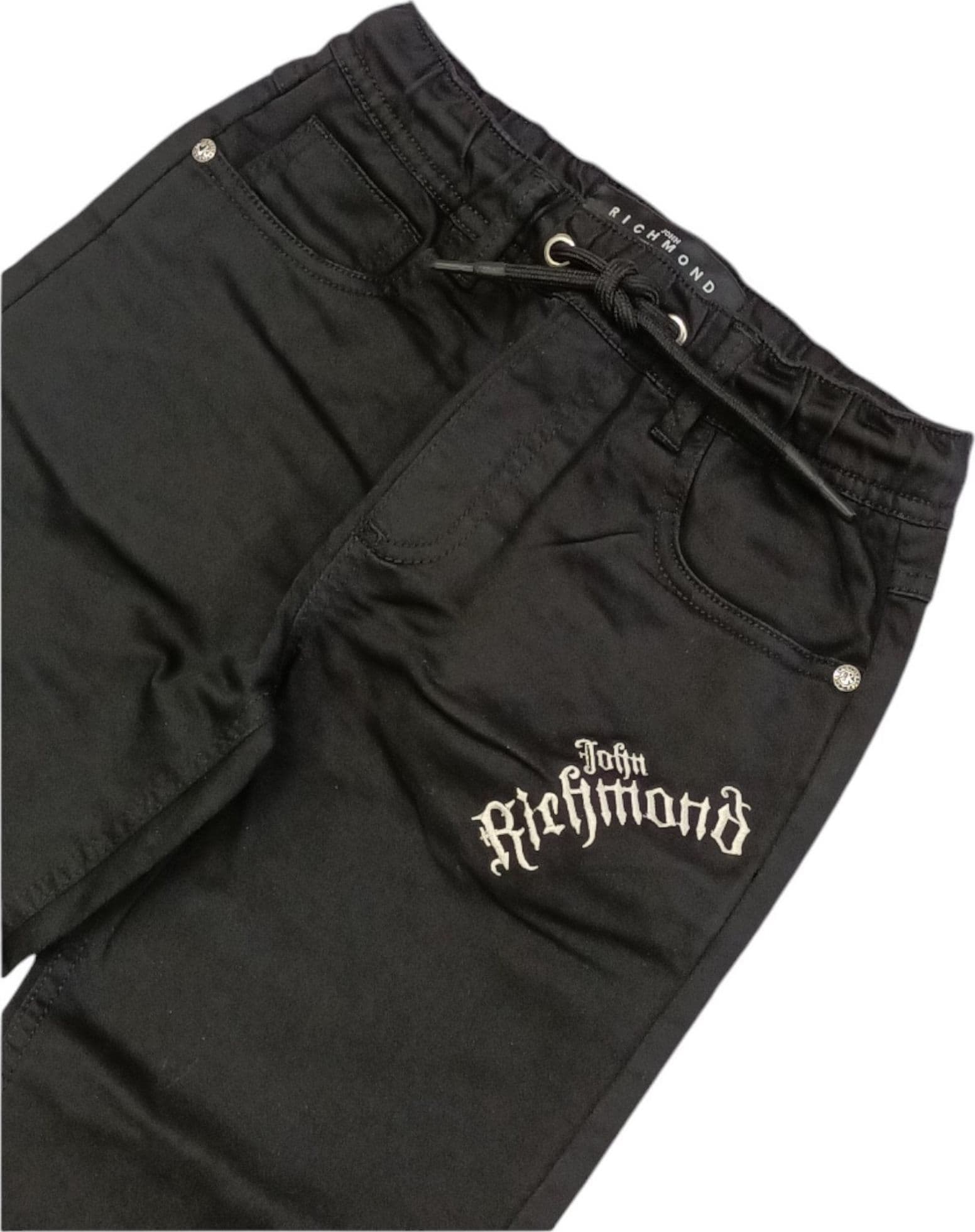 RICHMOND Richmond - Pantalone Nero C/logo RBA24049PASRB da bambino in Pantaloni Drestige - Casamassima, commercioVirtuoso.it