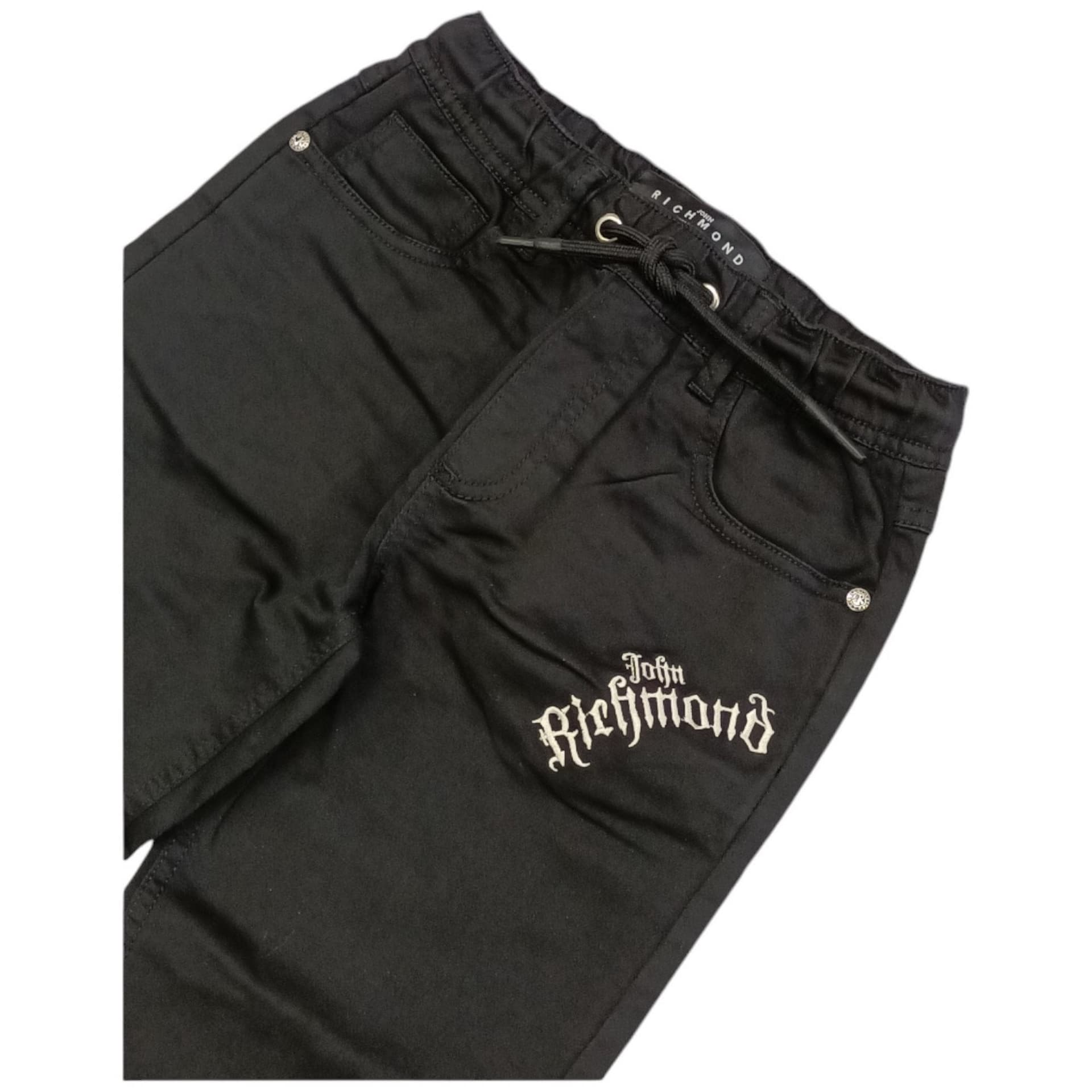 RICHMOND Richmond - Pantalone Nero C/logo RBA24049PASRB da bambino in Pantaloni Drestige - Casamassima, commercioVirtuoso.it