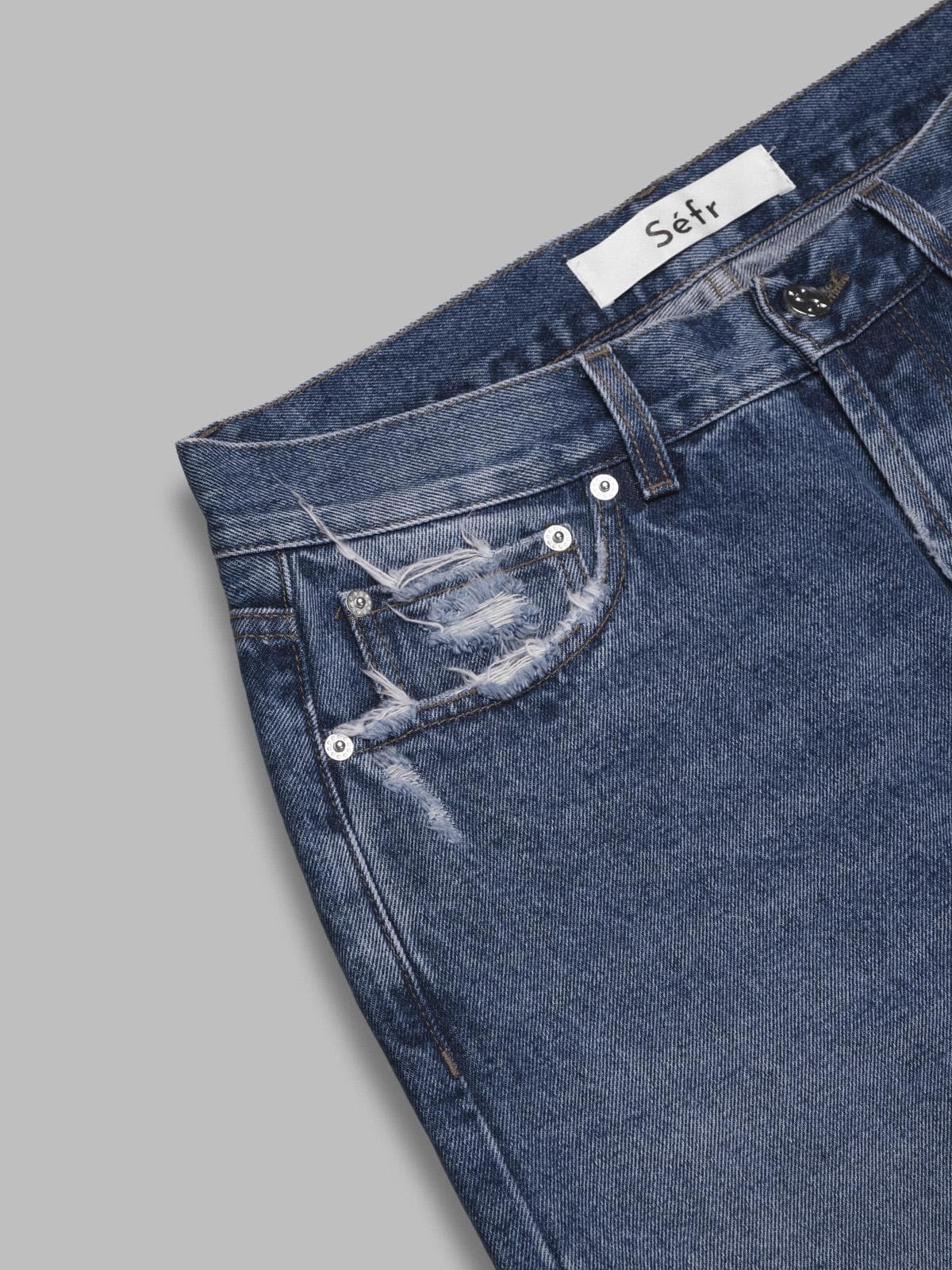 SEFR frayed cut jeans da uomo in Jeans Drestige - Casamassima, commercioVirtuoso.it