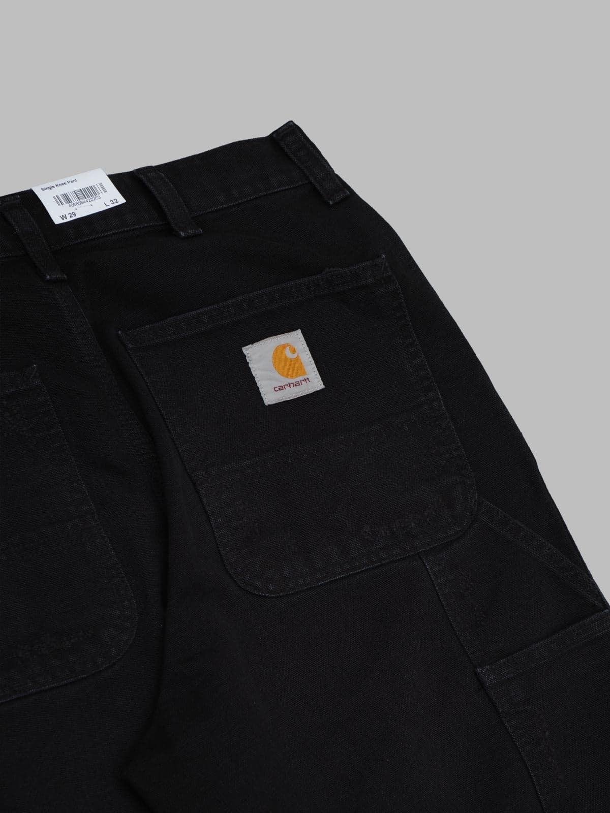 CARHARTT WIP single knee pant 'dearborn' canvas, grind wash da uomo in Pantaloni Drestige - Casamassima, commercioVirtuoso.it