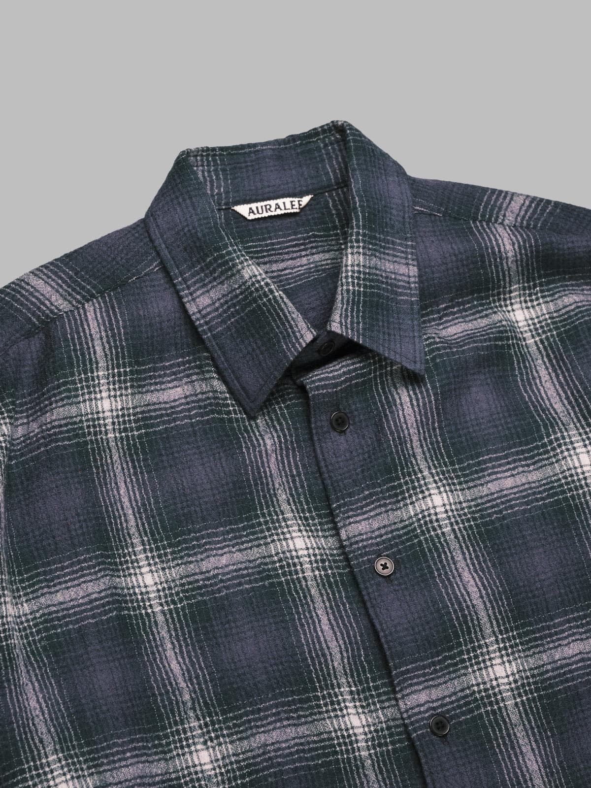 AURALEE airy wool check shirt da uomo in Camicie casual Drestige - Casamassima, commercioVirtuoso.it