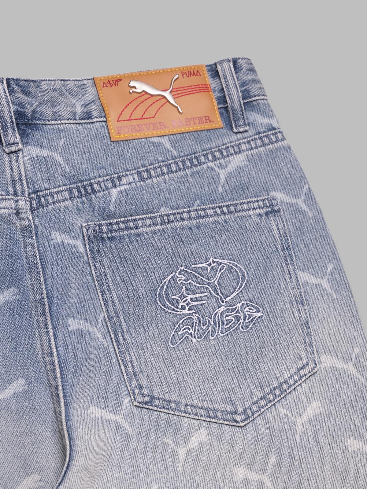 PUMA puma x asap rocky laser monogram denim da uomo in Sneaker casual Drestige - Casamassima, commercioVirtuoso.it