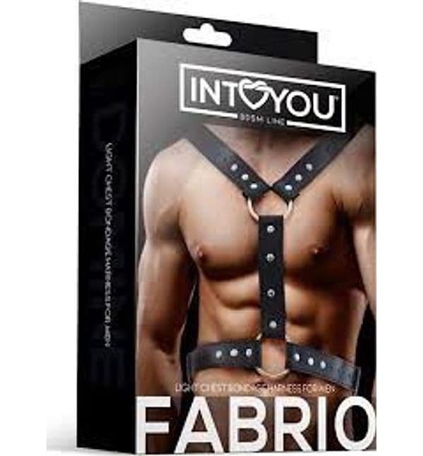 IntoYou BDSM Line FABRIO – Accessorio BDSM in Pelle Sintetica PETTORALE bondage in prodotto Erosdom - Palmi, commercioVirtuoso.it
