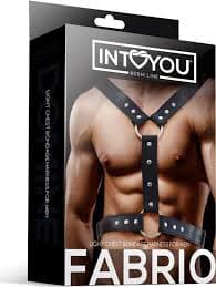 IntoYou BDSM Line FABRIO – Accessorio BDSM in Pelle Sintetica PETTORALE bondage in prodotto Erosdom - Palmi, commercioVirtuoso.it