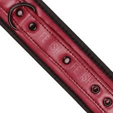 Cavigliere piedi bondage rosso nero Fetish imbottite pelle vegana Dark room in prodotto Erosdom - Palmi, commercioVirtuoso.it