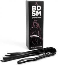 Frustino sexy mini flogger nero pelle PU bondage fetish BDSM role play Secret in prodotto Erosdom - Palmi, commercioVirtuoso.it