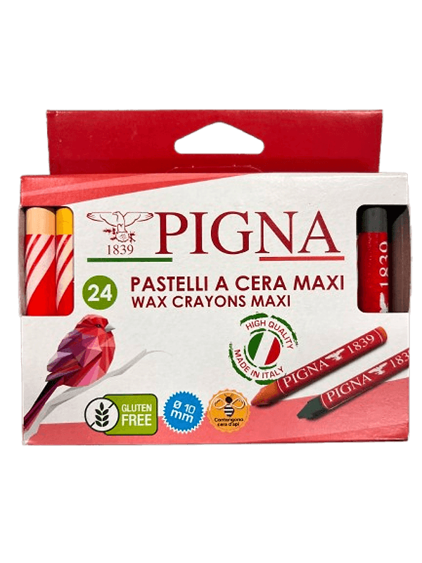 PIGNA 24 PASTELLI A CERA MAXI in Colori a tempera Stockdoc - Terni, commercioVirtuoso.it
