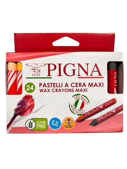 PIGNA 24 PASTELLI A CERA MAXI in Colori a tempera Stockdoc - Terni, commercioVirtuoso.it