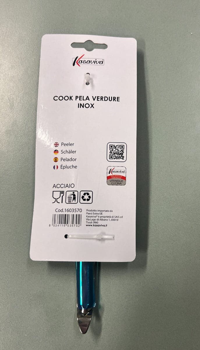 KASAVIVA COOK - PELAVERDURE IN ACCIAIO INOX in Pela verdure Stockdoc - Terni, commercioVirtuoso.it