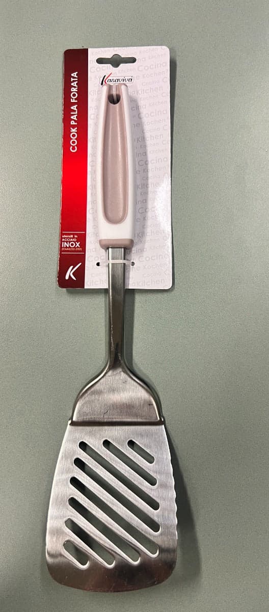 KASAVIVA COOK - PALA FORATA IN ACCIAIO INOX in Teglie per pizza Stockdoc - Terni, commercioVirtuoso.it