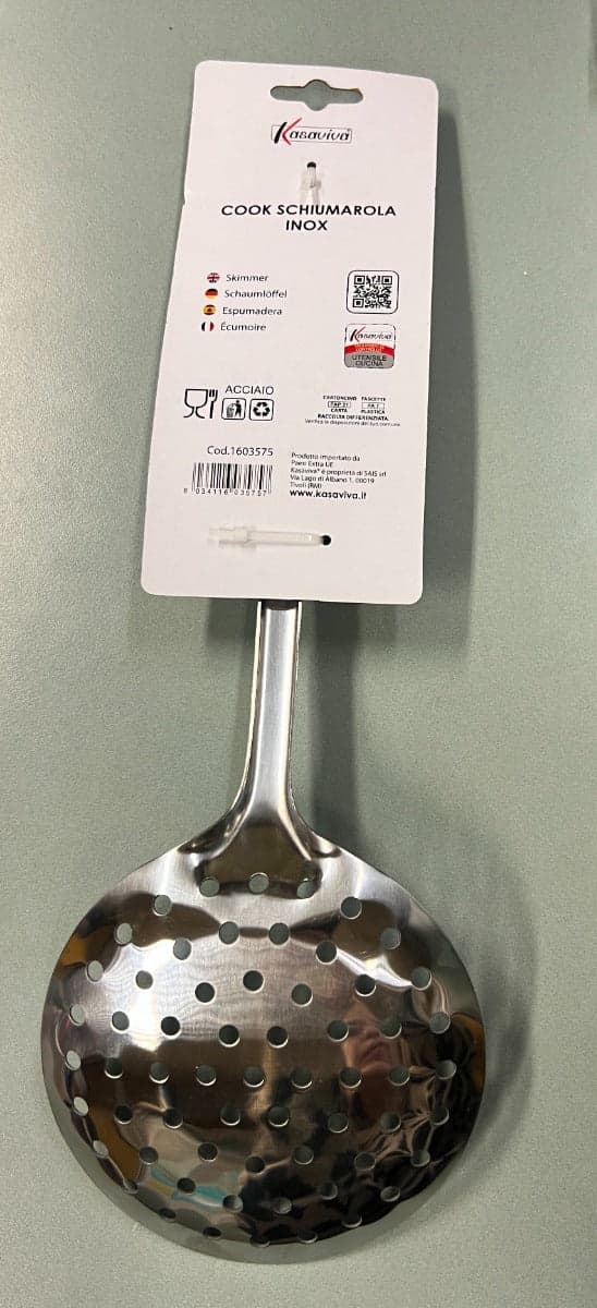 KASAVIVA COOK - SCHIUMAROLA IN ACCIAIO INOX in Schiumarole Stockdoc - Terni, commercioVirtuoso.it