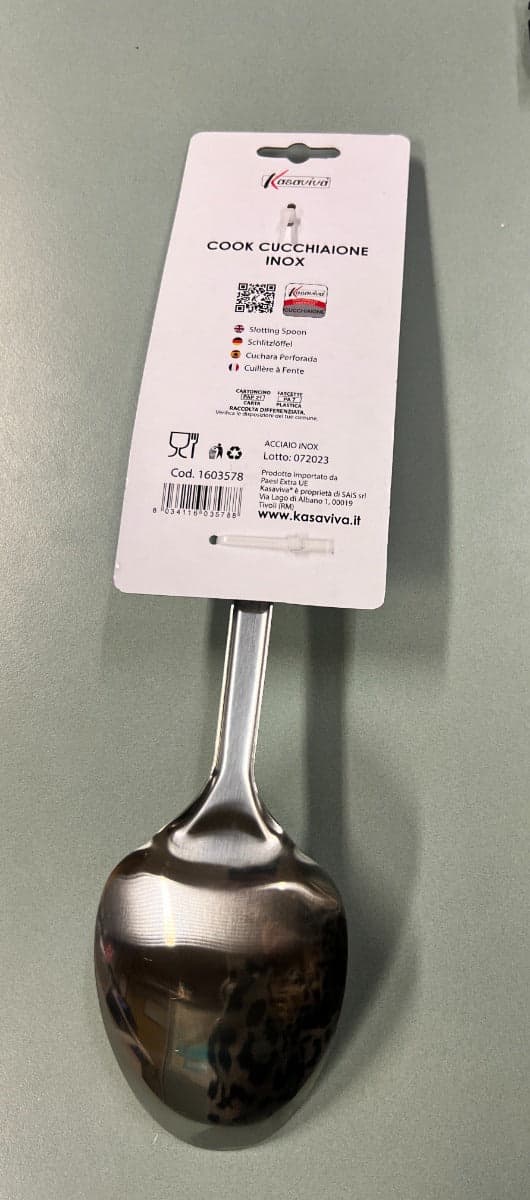 KASAVIVA COOK - CUCCHIAIONE IN ACCIAIO INOX in Cucchiai da cucina Stockdoc - Terni, commercioVirtuoso.it