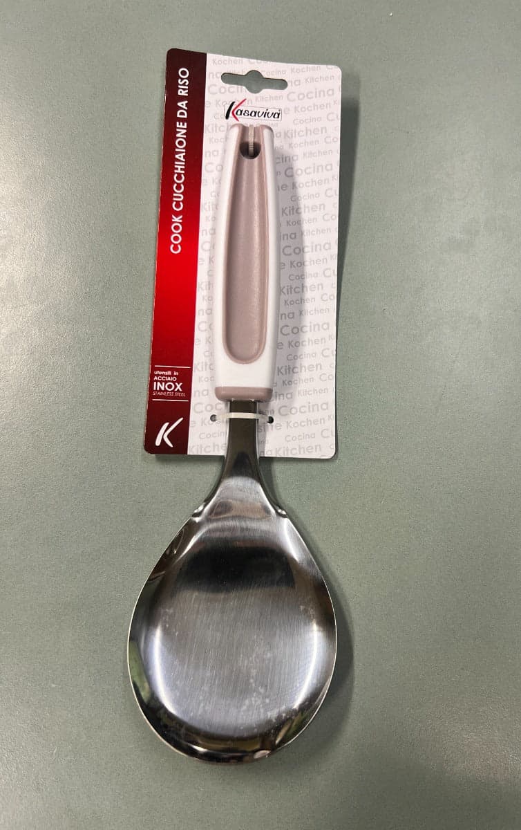 KASAVIVA COOK - CUCCHIAIONE DA RISO IN ACCIAIO INOX in Cucchiai da riso Stockdoc - Terni, commercioVirtuoso.it