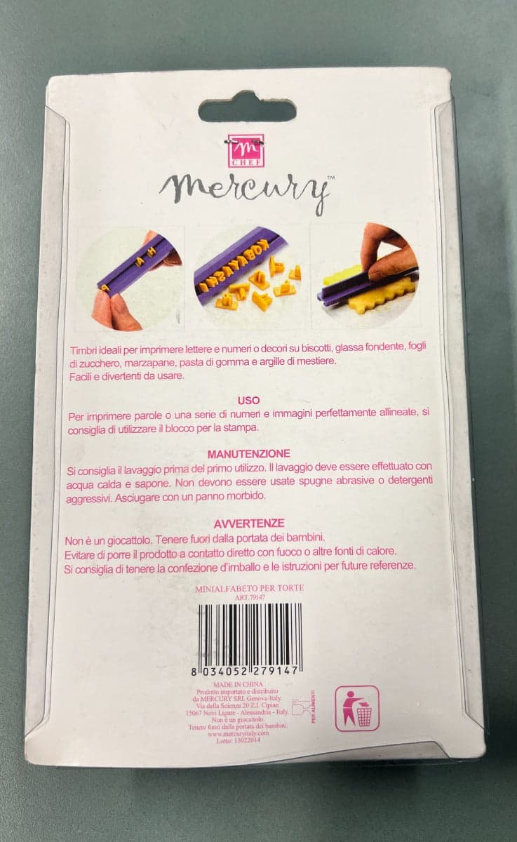 M CHEF - MINIALFABETO PER TORTE E BISCOTTI in Formine per biscotti Stockdoc - Terni, commercioVirtuoso.it