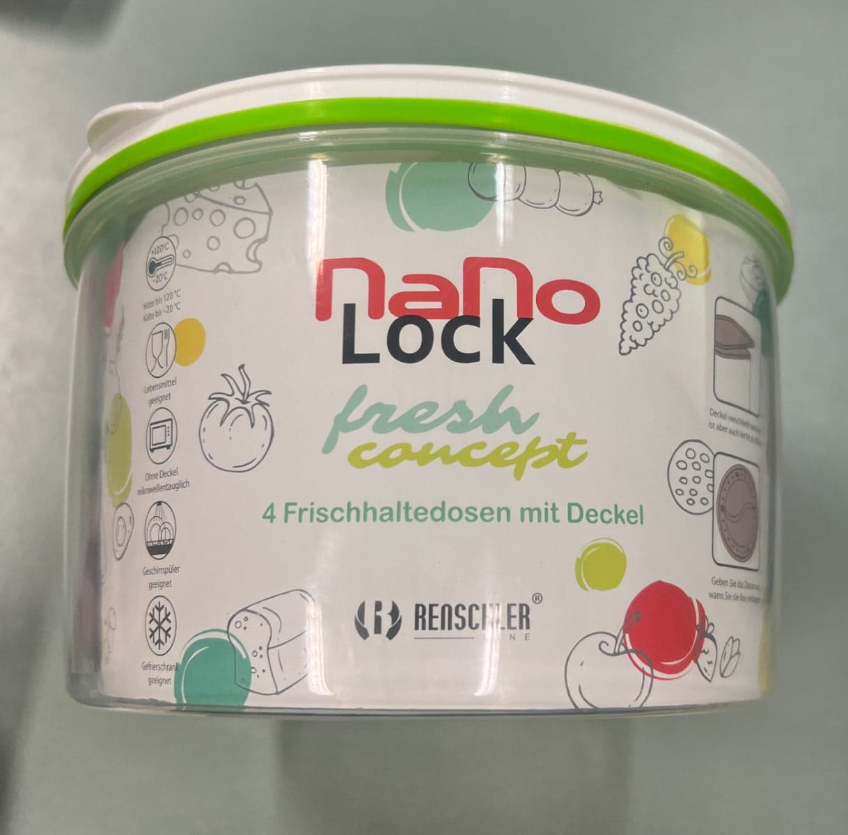 RENSCHLER - 4 CONTENITORI PER ALIMENTI CON COPERCHIO IN PLASTICA ERMETICI in Set di contenitori per alimenti Stockdoc - Terni, commercioVirtuoso.it