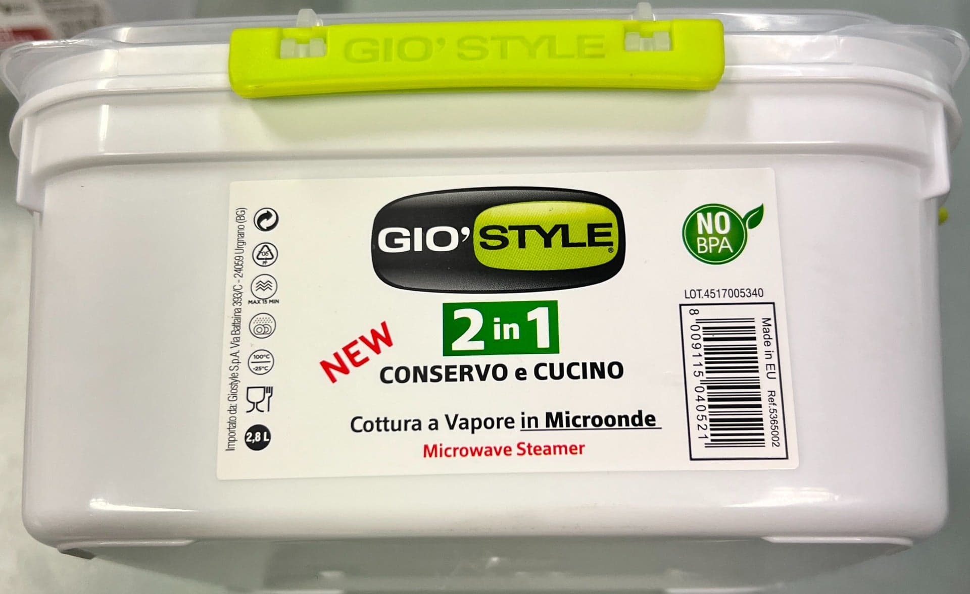 GIO' STYLE CONTENITORE CONSERVO E CUCINO2,8 L in Contenitori Stockdoc - Terni, commercioVirtuoso.it
