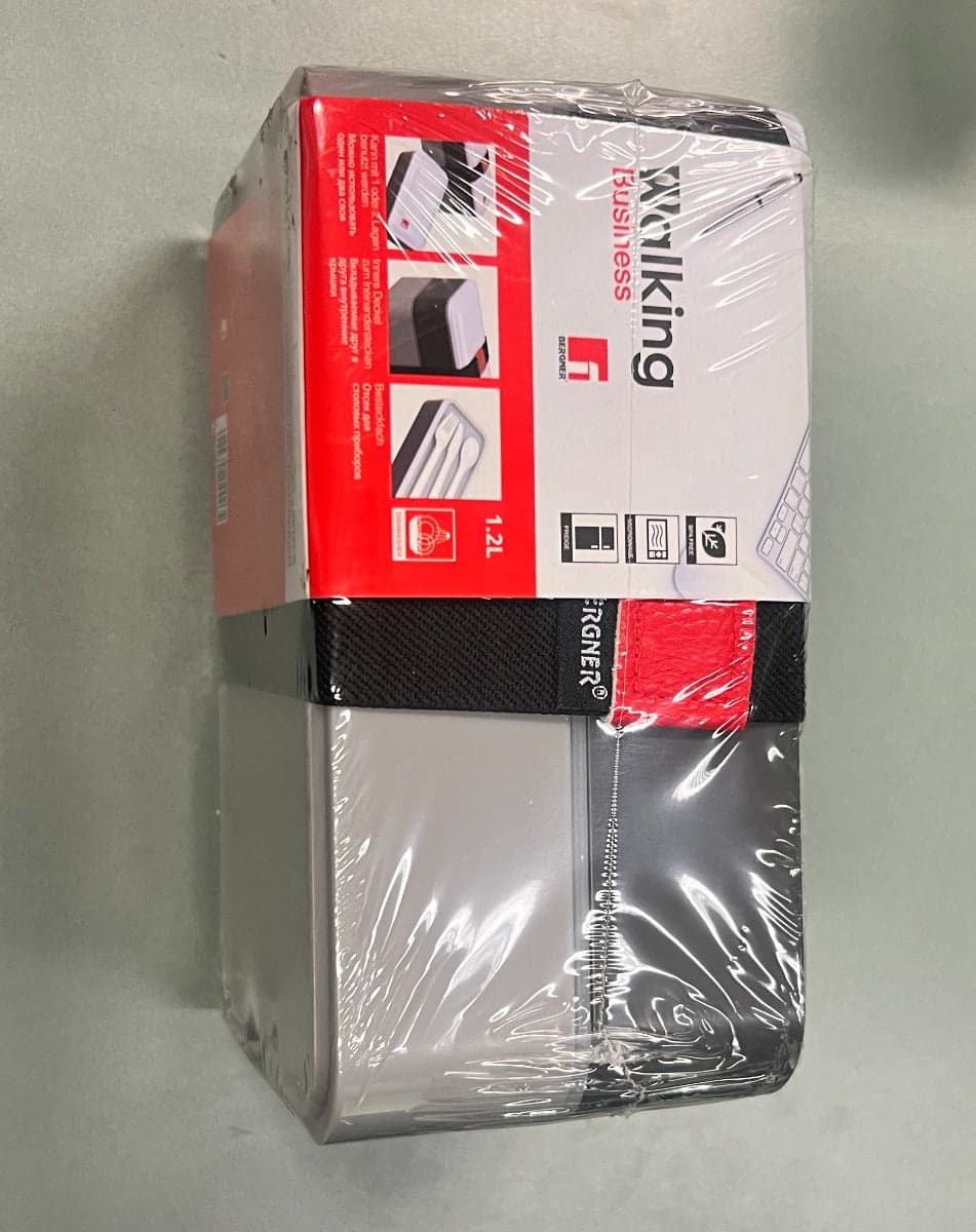 BERGNER - CONTENITORE ERMETICO CON POSATE COLORE GRIGIO 18,5 x 10,5 x 10 CM in Lunchbox Stockdoc - Terni, commercioVirtuoso.it