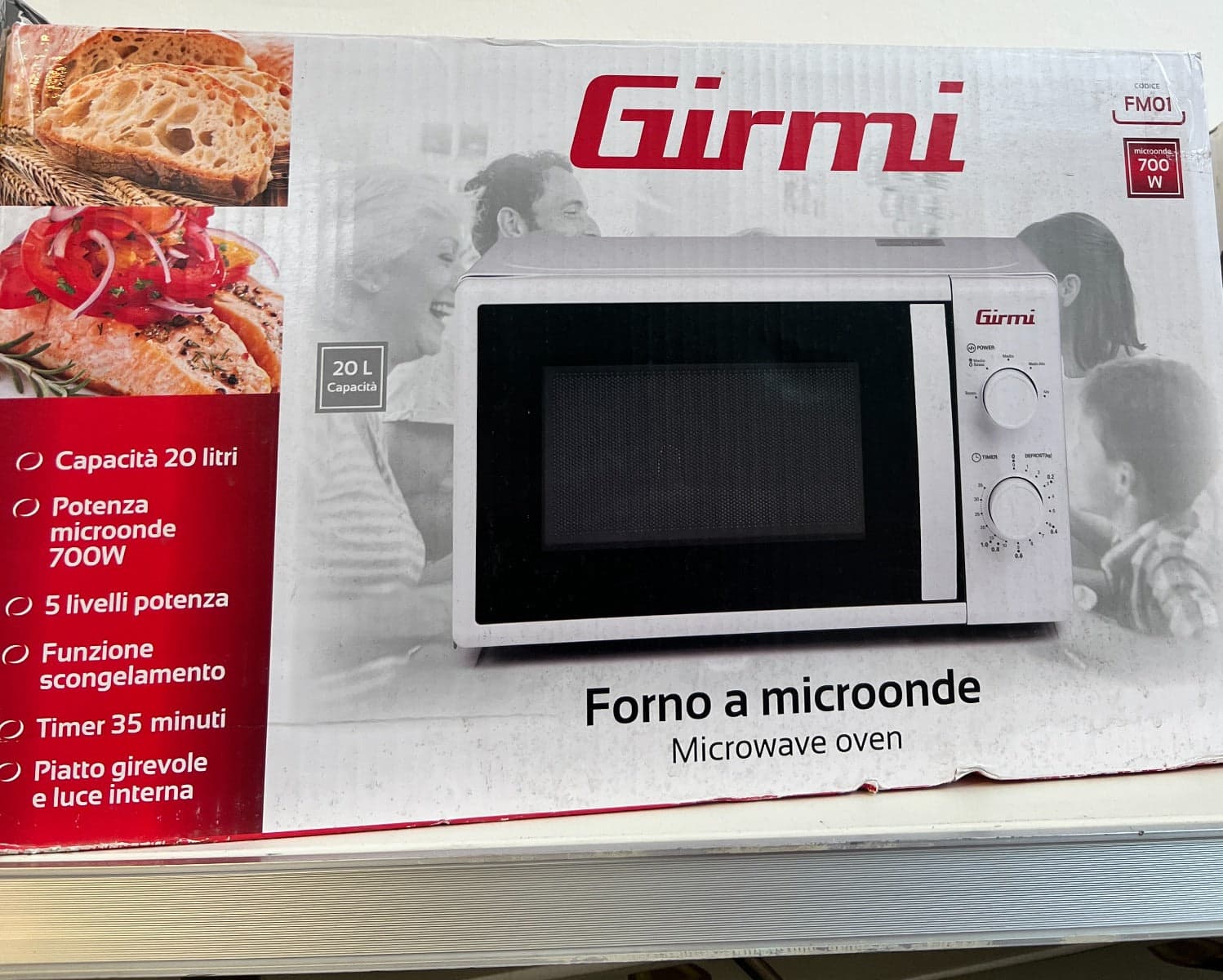 GIRMI - FORNO A MICROONDE BIANCO700W in Forni a microonde standard Stockdoc - Terni, commercioVirtuoso.it