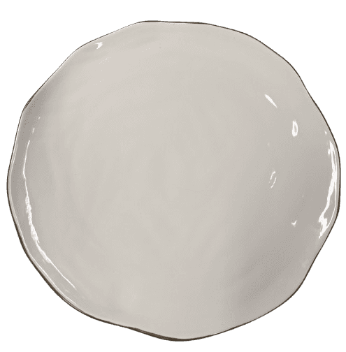 M HOME PIATTO PIANO IN CERAMICA BIANCO CM 30