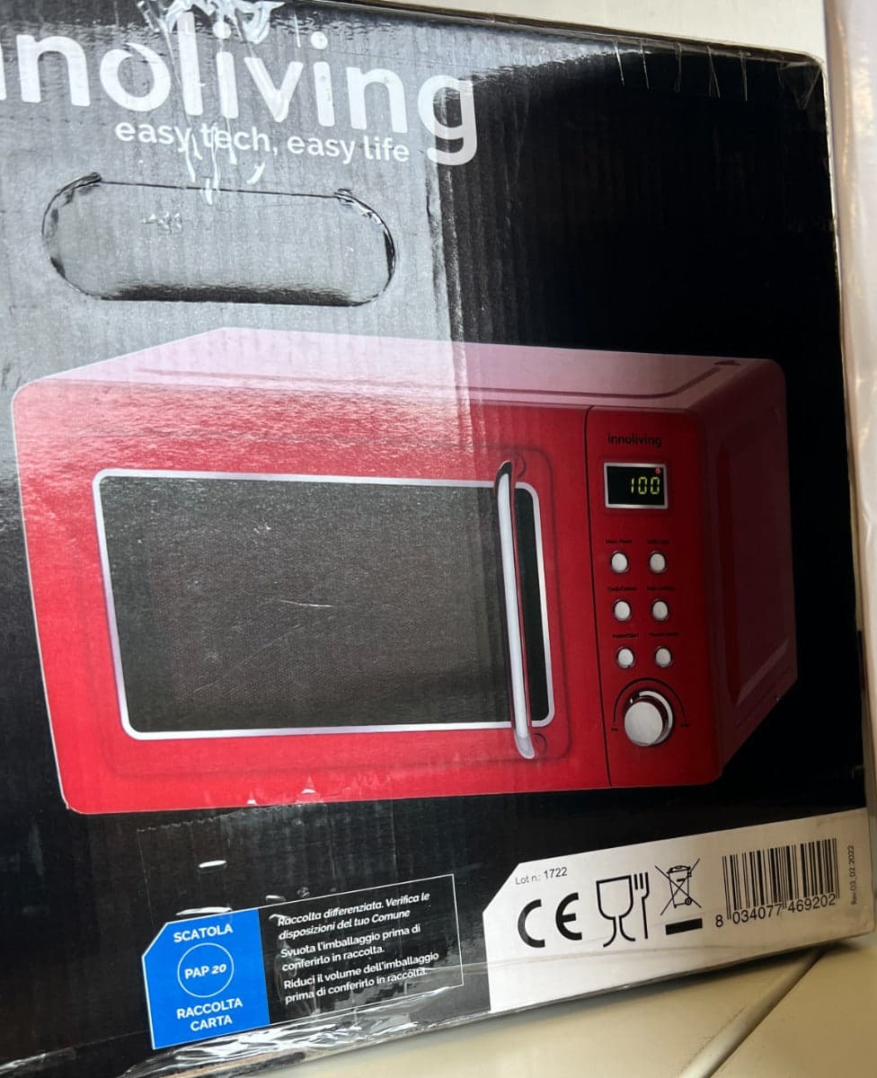 INNOLIVING INN-861R - FORNO A MICROONDE 20L in Forni a microonde standard Stockdoc - Terni, commercioVirtuoso.it