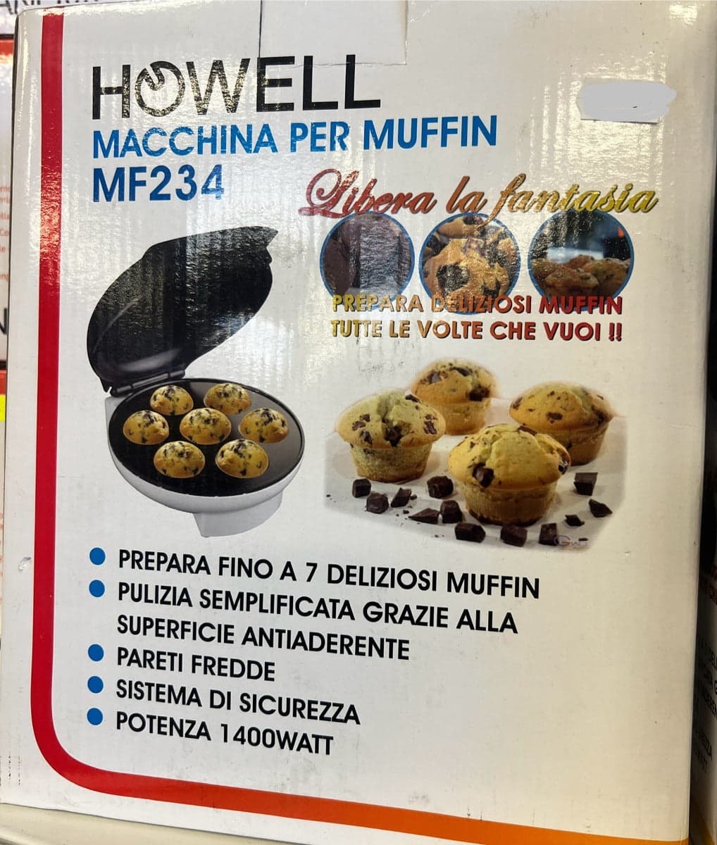 HOWELL - MACCHINA PER MUFFIN MF234 750W in Macchine per Waffle Stockdoc - Terni, commercioVirtuoso.it