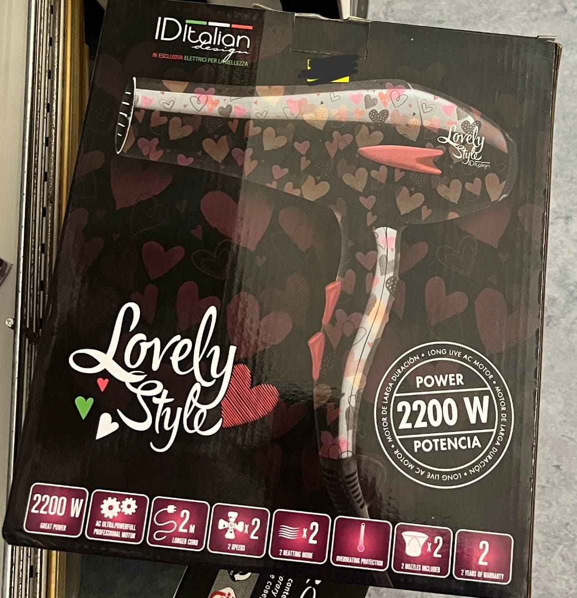 IDITALIAN - ASCIUGACAPELLI LOVELY STYLE 2200W in Asciugacapelli Stockdoc - Terni, commercioVirtuoso.it