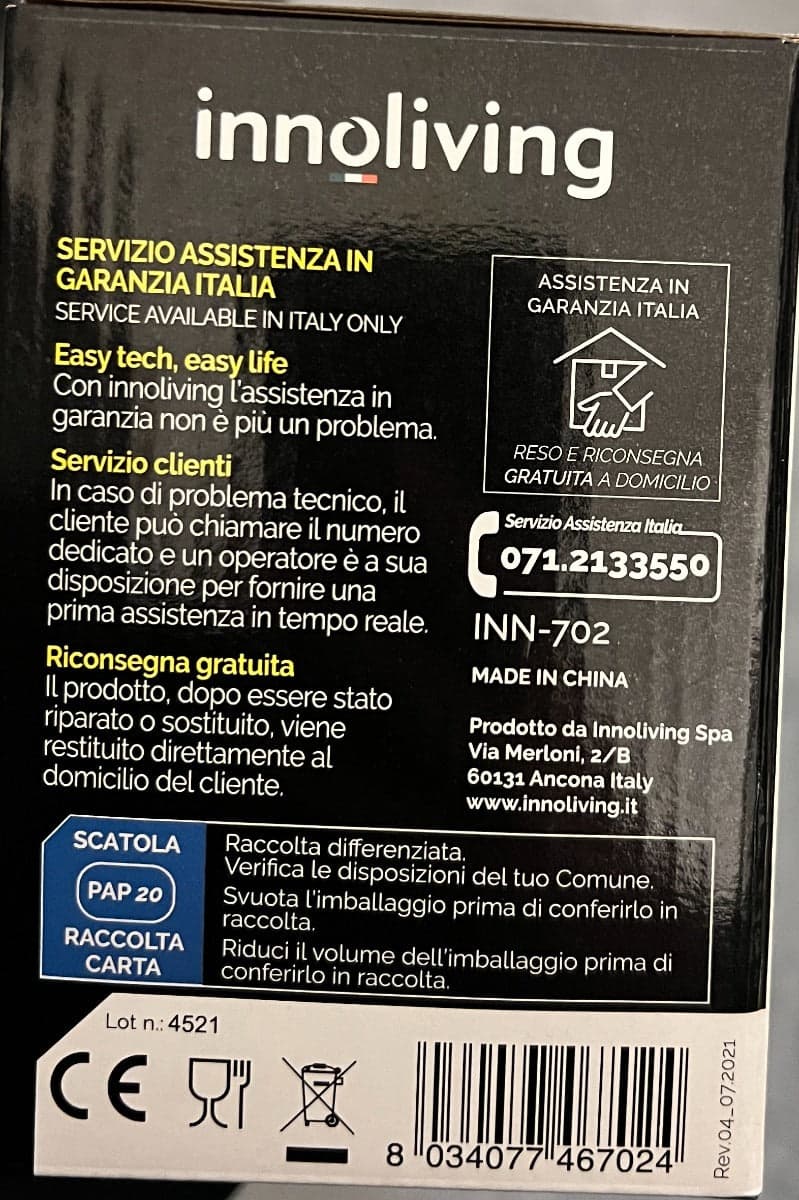 INNOLIVING - SBATTITORE ELETTRICO 2 FRUSTE 5 VELOCITA' 250 WATT in Sbattitori elettrici Stockdoc - Terni, commercioVirtuoso.it