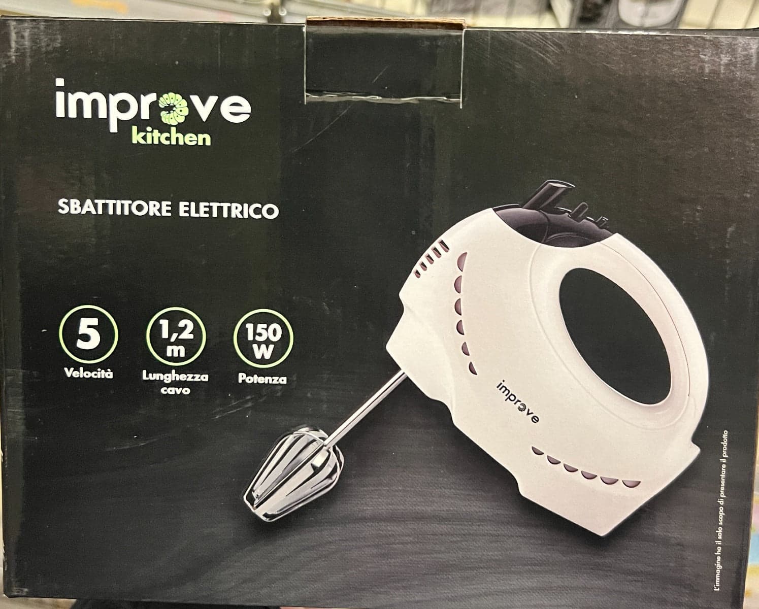 IMPROVE - SBATTITORE ELETTRICO 5 VELOCITA' 150 WATT in Sbattitori elettrici Stockdoc - Terni, commercioVirtuoso.it