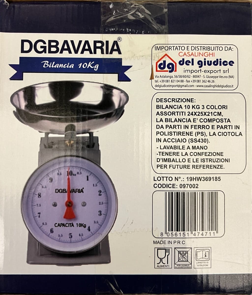 DGBAVARIA BILANCIA 10 KG in Bilance Stockdoc - Terni, commercioVirtuoso.it