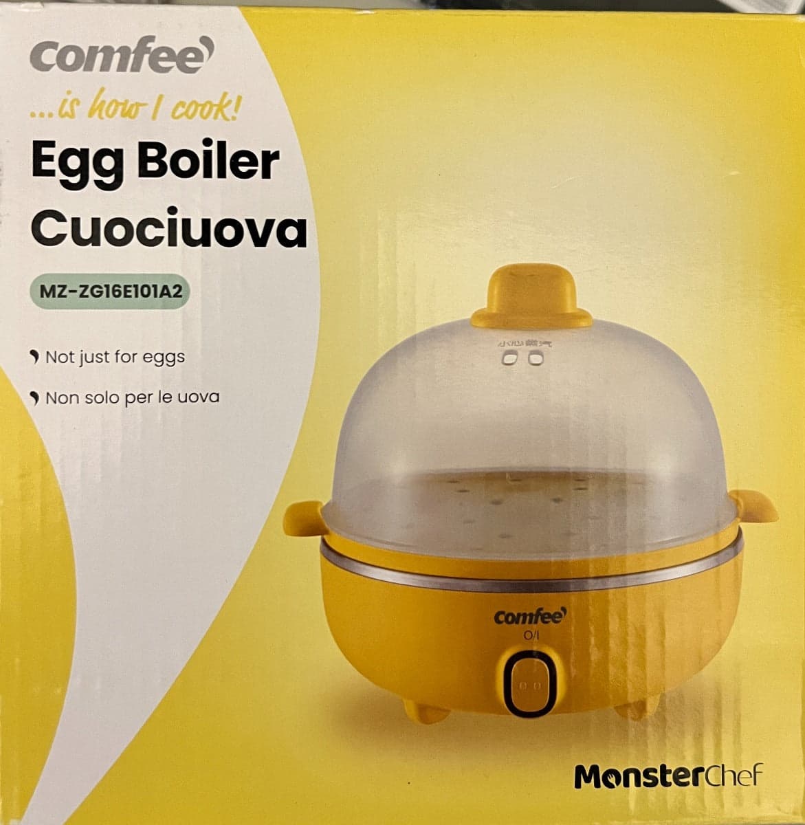 COMFEE' - CUOCIUOVA MZ-ZG16E101A2, 7 Uova, Capacità 0.3L, Giallo in Cuociuova Stockdoc - Terni, commercioVirtuoso.it