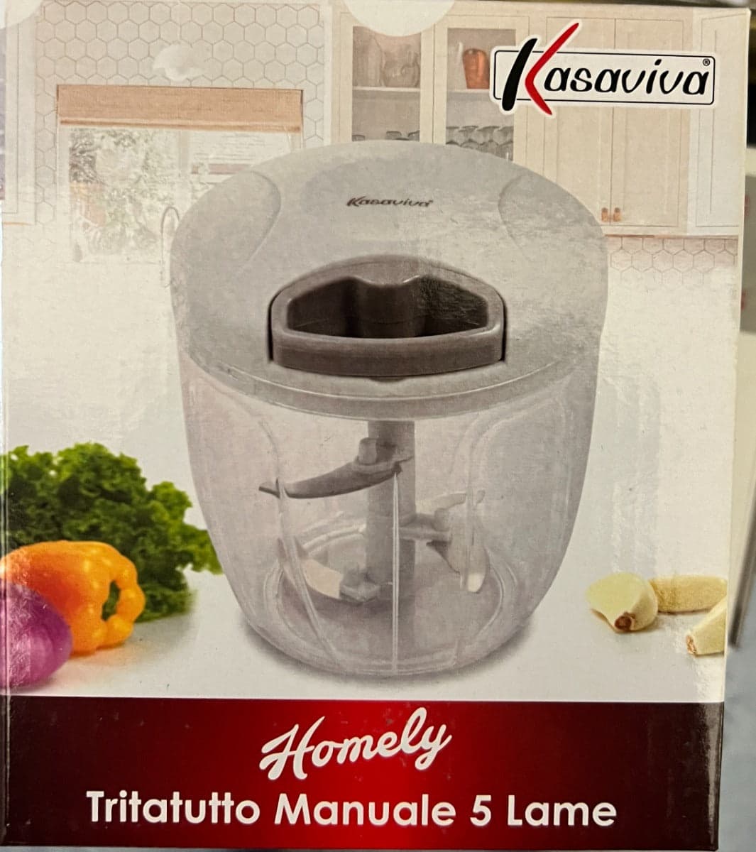 KASAVIVA TRITATUTTO MANUALE 5 LAME in Affettaverdure e mandolini da cucina Stockdoc - Terni, commercioVirtuoso.it