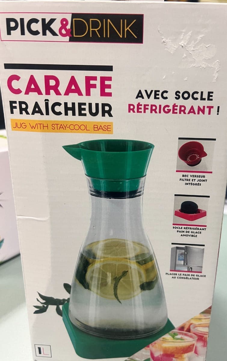PICK&DRINK - CARAFFA CON BASE REFRIGERANTE1 LT in Brocche e caraffe Stockdoc - Terni, commercioVirtuoso.it