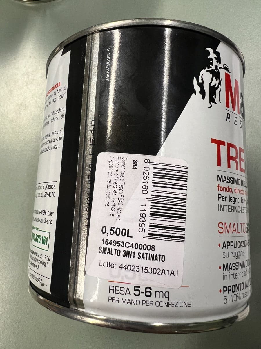 MAX MEYER - SMALTO ANTIRUGGINE 3 IN1 NEROSATINATO 500ML in Vernice Stockdoc - Terni, commercioVirtuoso.it