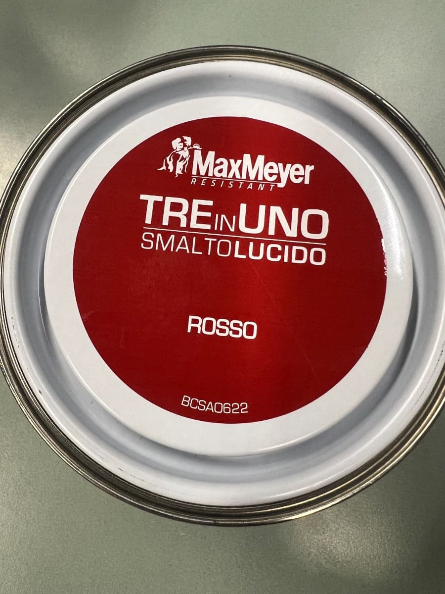 MAX MEYER - SMALTO ANTIRUGGINE 3 IN1 ROSSO LUCIDO 500ML in Vernici finali Stockdoc - Terni, commercioVirtuoso.it