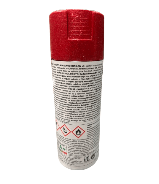 RUST-OLEUM - SPRAY PAILLETS ROSSO 400 ML - SUPER in Vernice a spray Stockdoc - Terni, commercioVirtuoso.it