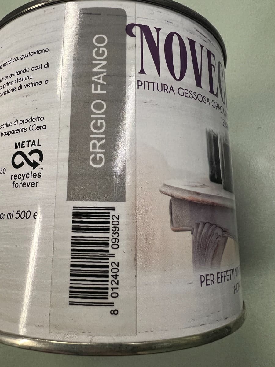 NOVECENTO PAINT - 500 ML FINITURA GRIGIO FANGO in Vernice per mobili Stockdoc - Terni, commercioVirtuoso.it
