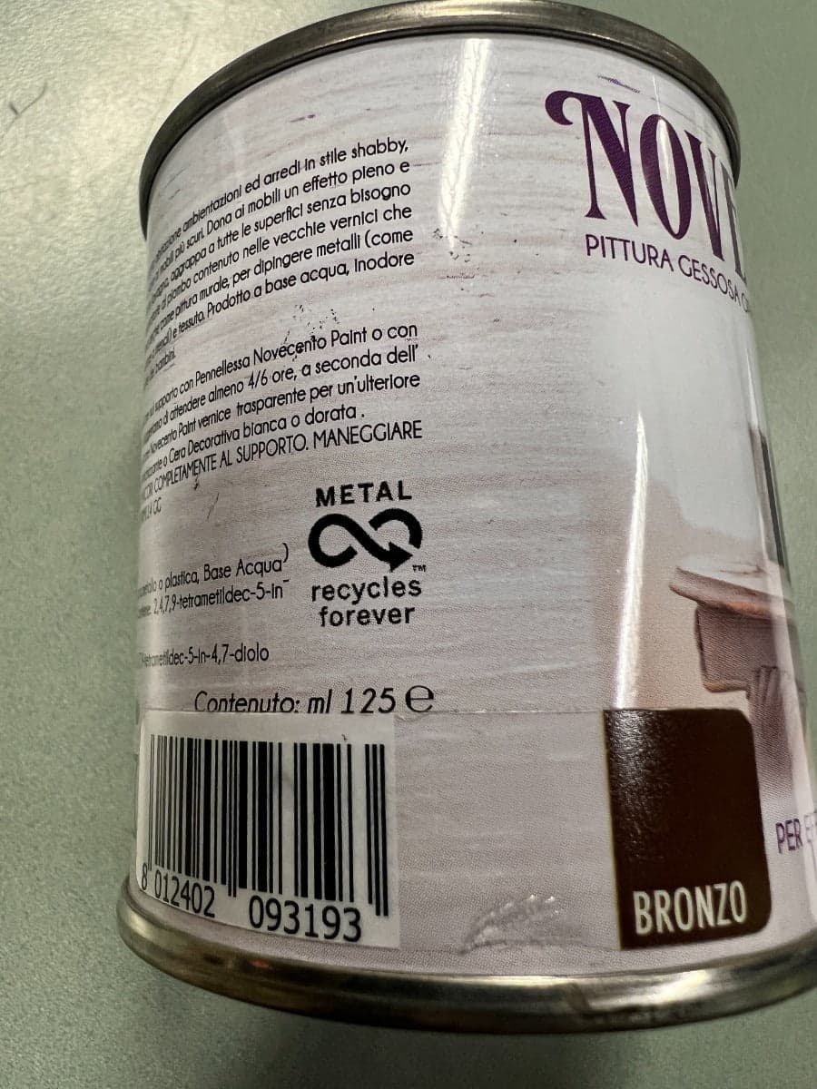 NOVECENTO PAINT - PITTURA GESSOSA ML 125 BRONZO in Vernice per mobili Stockdoc - Terni, commercioVirtuoso.it