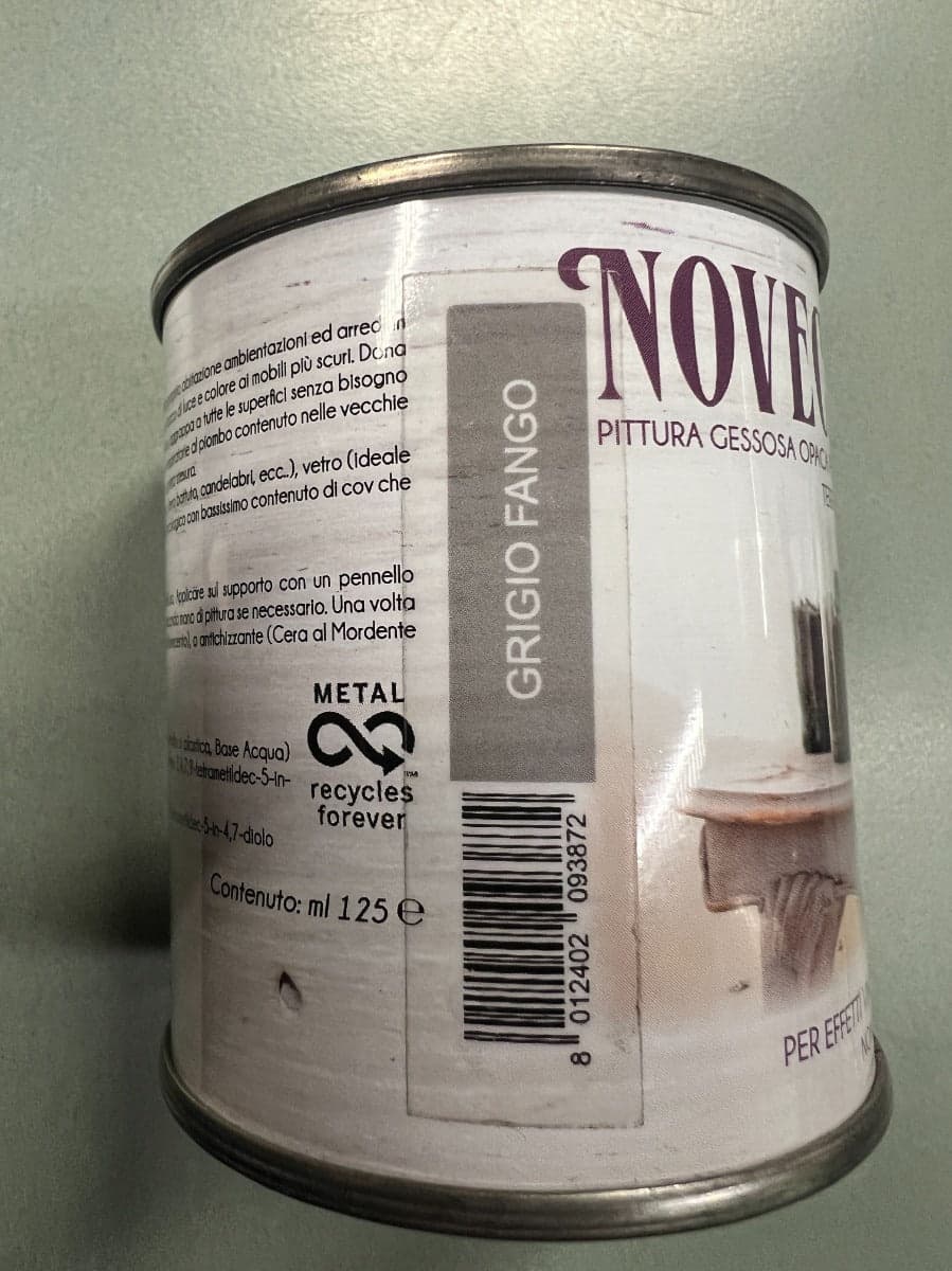 NOVECENTO PAINT - PITTURA GESSOSA ML 125 GRIGIO FANGO in Vernice per mobili Stockdoc - Terni, commercioVirtuoso.it