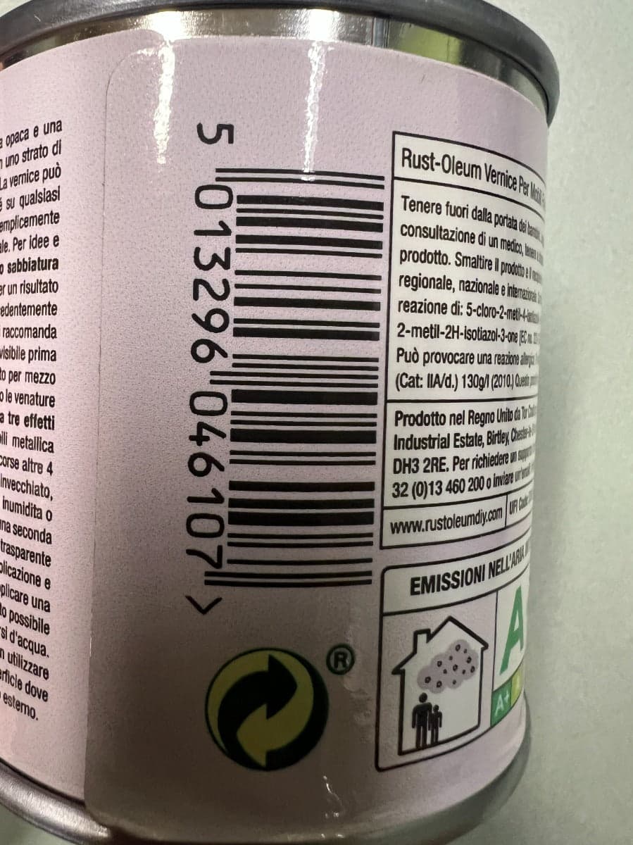 RUST-OLEUM - VERNICE LEGNO CHALKY GRAFITE 0,125L in Vernice per mobili Stockdoc - Terni, commercioVirtuoso.it