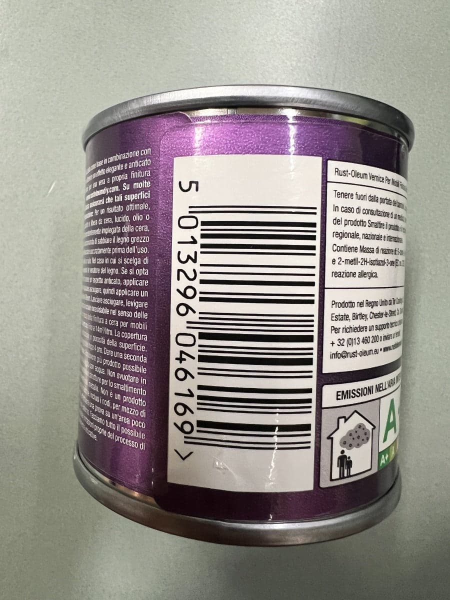 RUST-OLEUM - VERNICE LEGNO CHALKY MET ARG 0,125L in Colorante Stockdoc - Terni, commercioVirtuoso.it