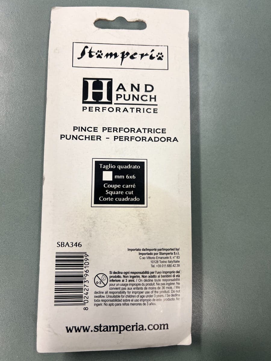 STAMPERIA - PINZA PERFORATRICE TG QUADR.0,6X0,6 in Stampini Stockdoc - Terni, commercioVirtuoso.it
