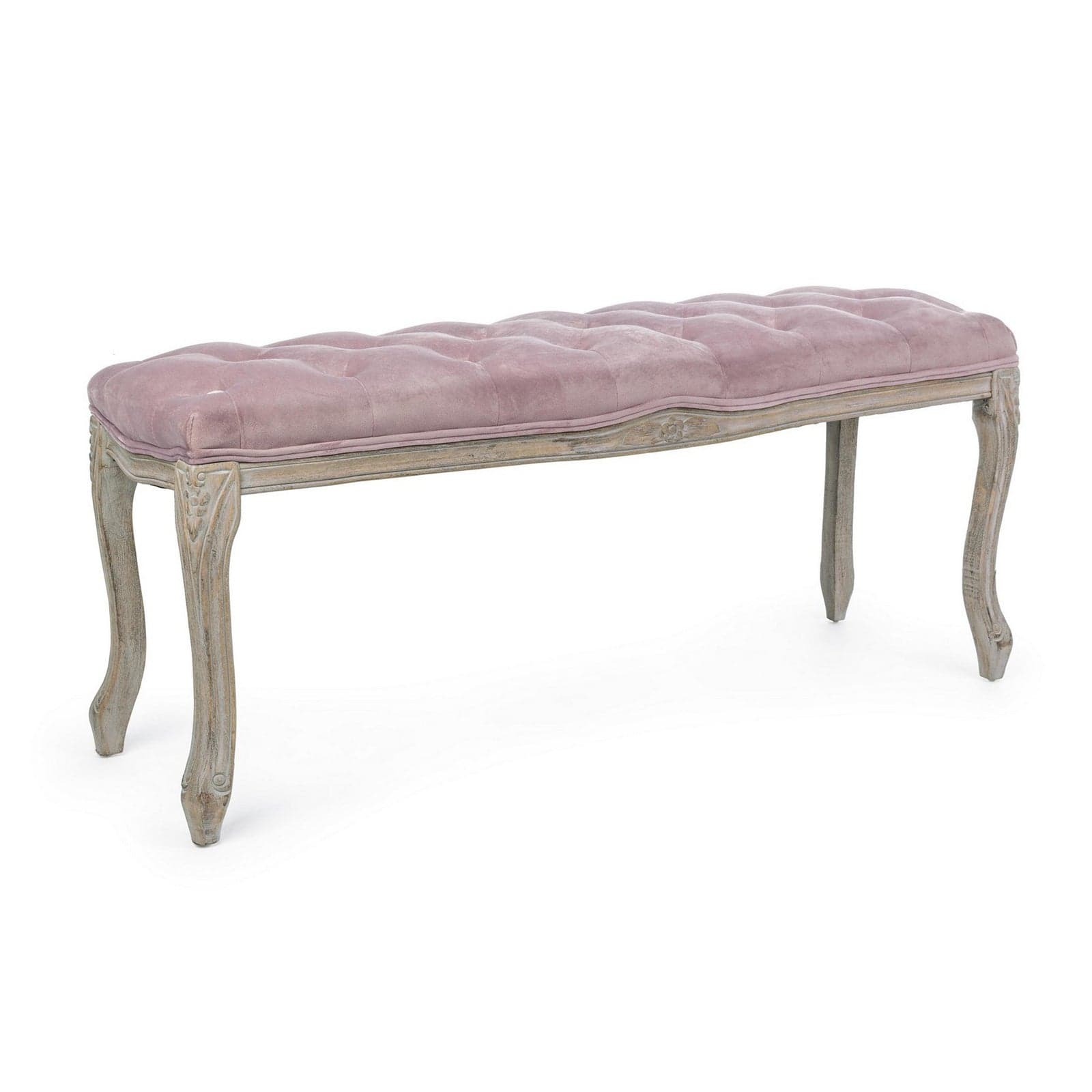 Panca "Mathilde" per interno, con Struttura In Legno Di Betulla E Rubberwood, da 110x36x47h cm - 22