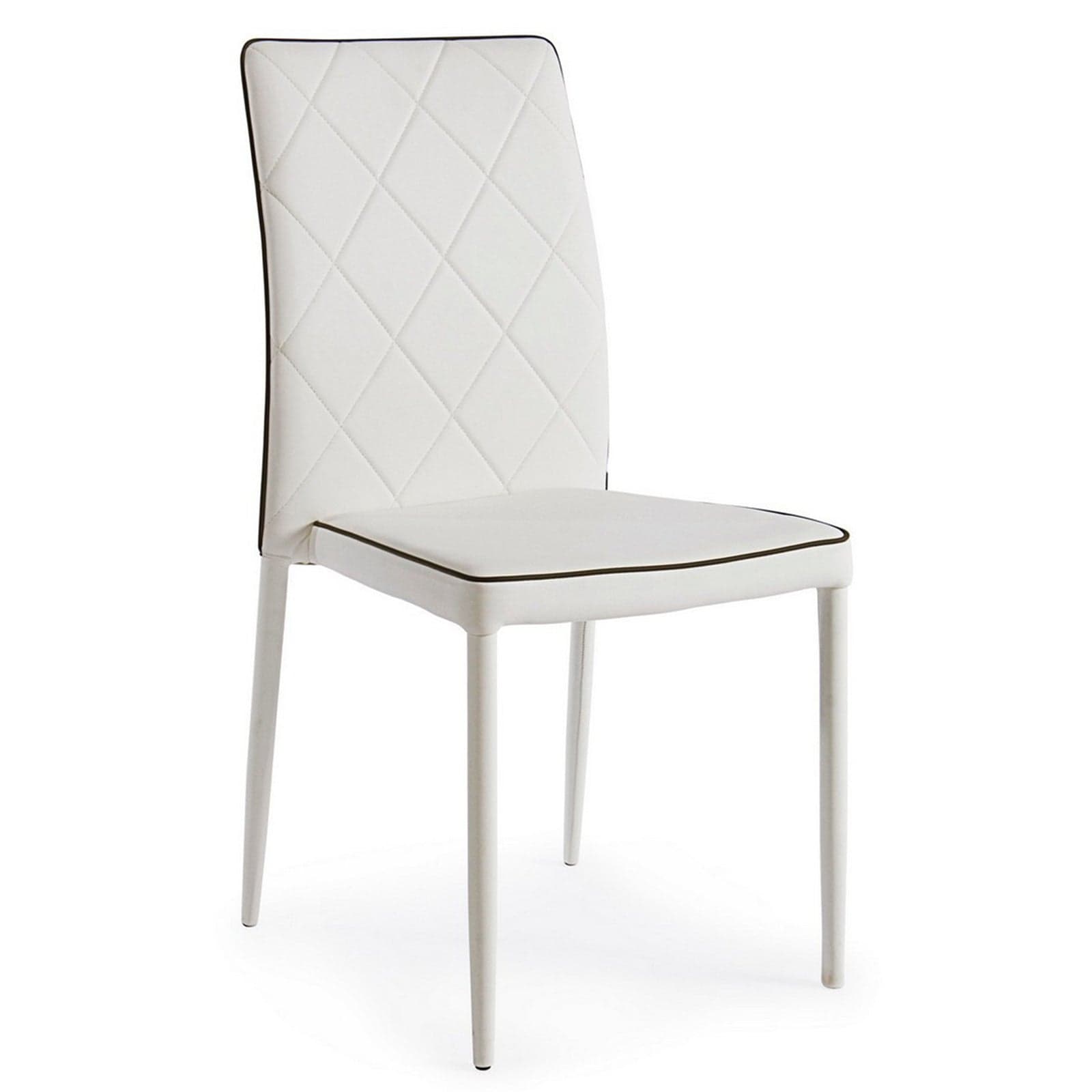 Sedia "Achille" con struttura in acciaio, per arredo interno 43,5 x 53,5 x h 92 cm - 22