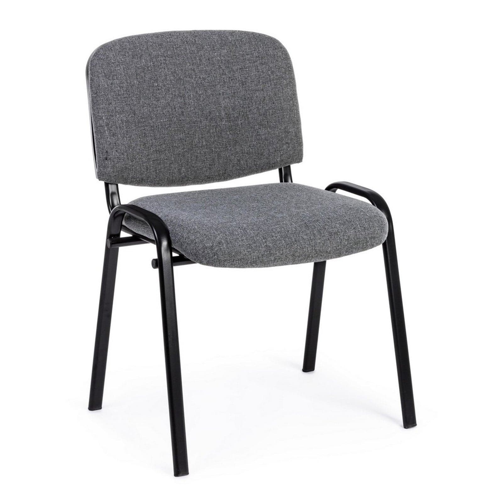 Sedia "Conference" da ufficio, con struttura in acciaio, seduta imbottita ed ergonomica - 11