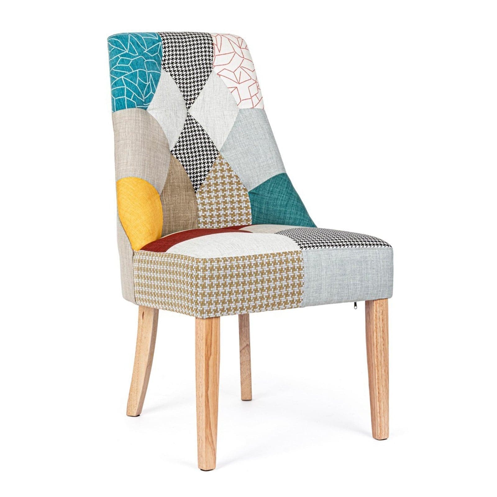 Sedia "Galatea" con struttura in legno di pino e compensato, per arredo interno 51 x 62 x h 93 cm - 10