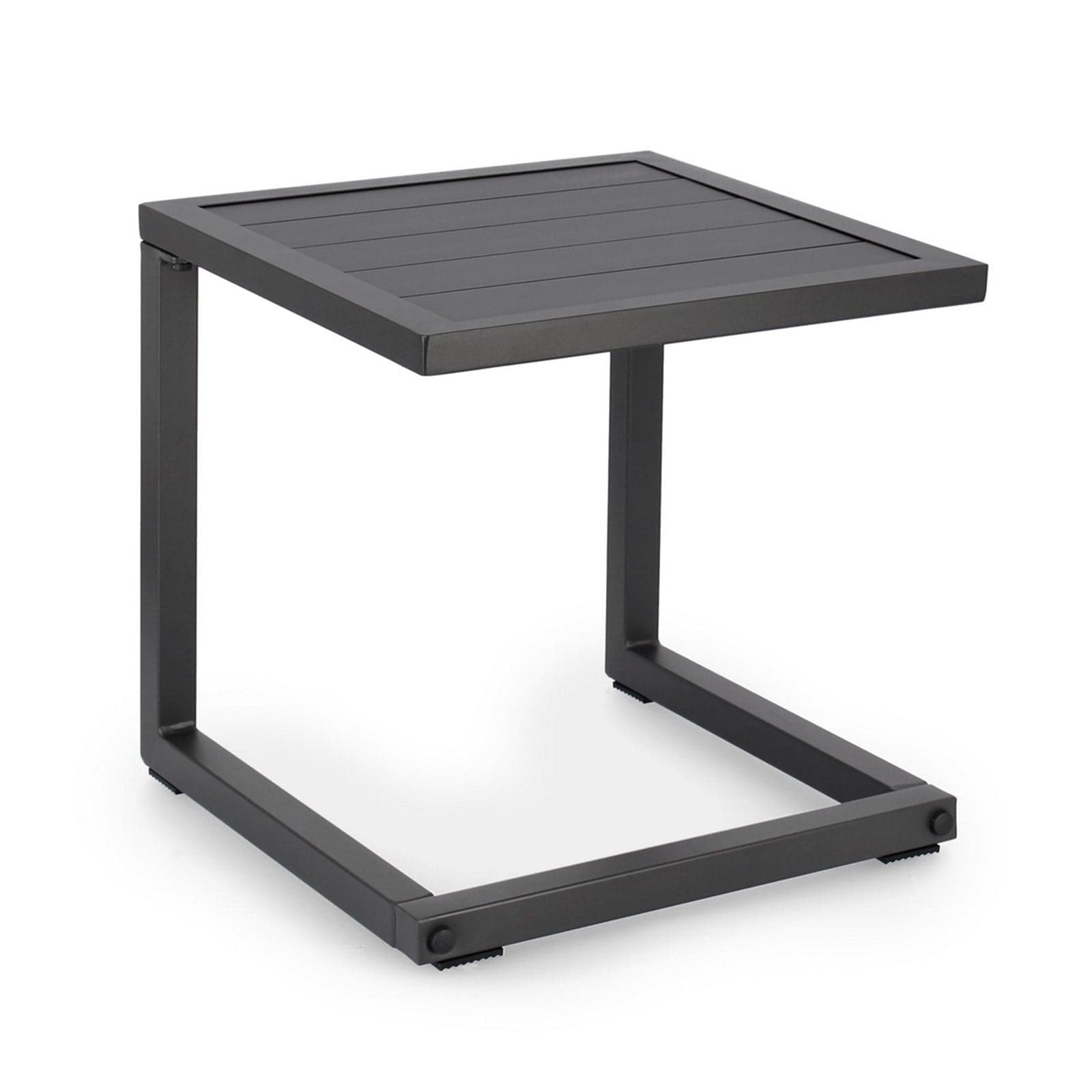 Tavolino da caffe "Hilde" per lettino da esterno e giardino 40 cm in alluminio - 17